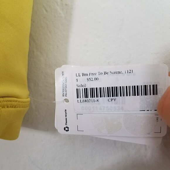 NWT Lululemon Bra Free To Be Serene Soleil Sports Bra Size 8 - Picture 6 of 6